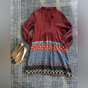 Multicolor Tolani Patterned Tunic dress